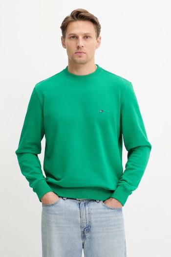 Bavlnená mikina Tommy Hilfiger čierna farba, jednofarebná, MW0MW37237