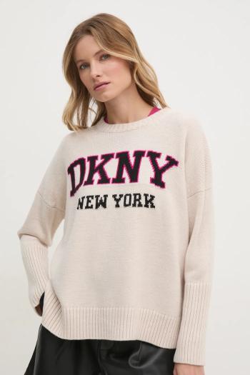 Sveter Dkny dámsky, šedá farba, tenký, DJ4R0362