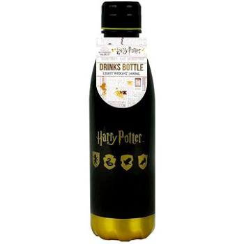 Harry Potter - Hogwarts Shield - nerezová láhev na pití (5060718148505)