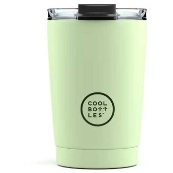 COOL BOTTLES TERMO 330 ML Rozsdamentes thermo bögre, világoszöld, méret 330 ML