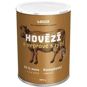 Louie Dog Hovädzie a bravčové s ryžou 400 g