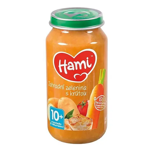 HAMI Záhradná zelenina s morkou od 10. mesiaca 250 g