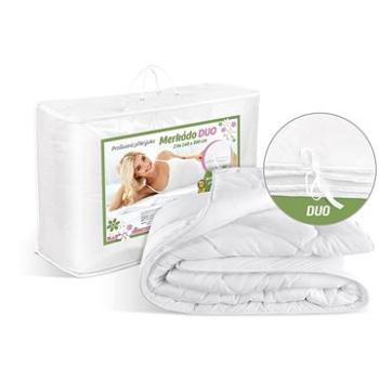 Bellatex Merkádo DUO 1 300 g – (spojenie dvoch perín letná + celoročná perina) – 140 × 200 cm – biel (4222)
