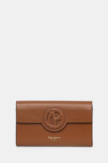 Peňaženka Pepe Jeans LIMITED WALLET dámska, hnedá farba, PL070273