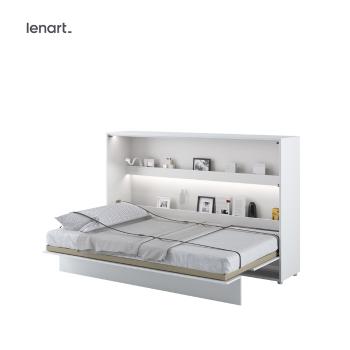 Dig-net nábytok Sklápacia posteľ Lenart BED CONCEPT BC-05p | biely lesk 120 x 200 cm