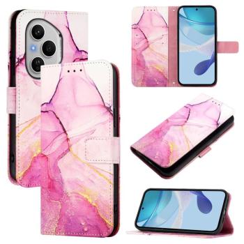 ART MARBLE Peňaženkový kryt pre Honor 400 Pro 5G PINK