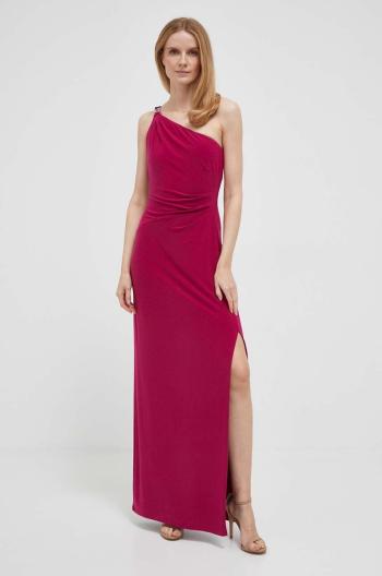 Šaty Lauren Ralph Lauren ružová farba, maxi, rovný strih, 253751483