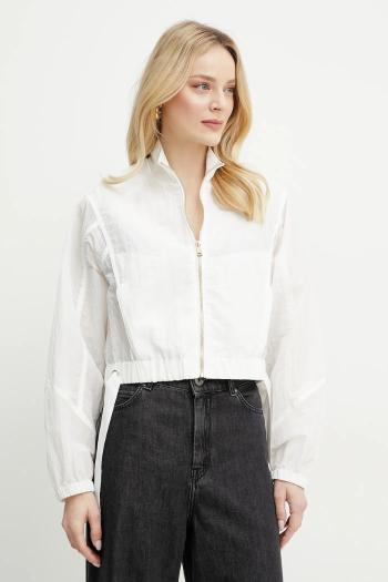 Bunda Guess FLORIE biela farba, prechodná, oversize, W5GL18 WH5X2