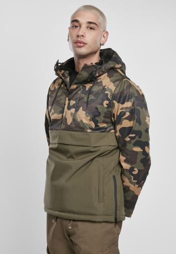 Urban Classics Camo Mix Pull Over Jacket olive/wood camo - S