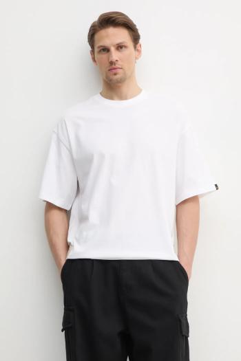 Bavlnené tričko Alpha Industries Studio Edition T pánske, biela farba, jednofarebné, 156550