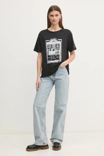 Bavlnené tričko Pepe Jeans LELE dámske, čierna farba, PL505992