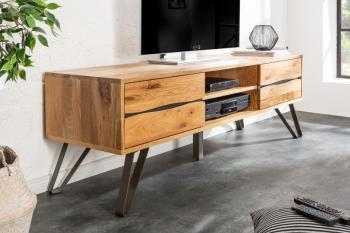 LuxD Dizajnový TV stolík Fringe, 160 cm, divý dub