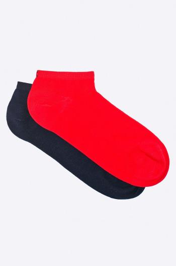 Ponožky Tommy Hilfiger 2-pak dámske, červená farba, 343024001,