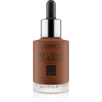 Catrice HD Liquid Coverage Foundation vodeodolný tekutý make-up s matným efektom odtieň 097 Cool Mocha 30 ml