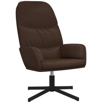 Relaxačné kreslo hnedé umelá koža, 341055