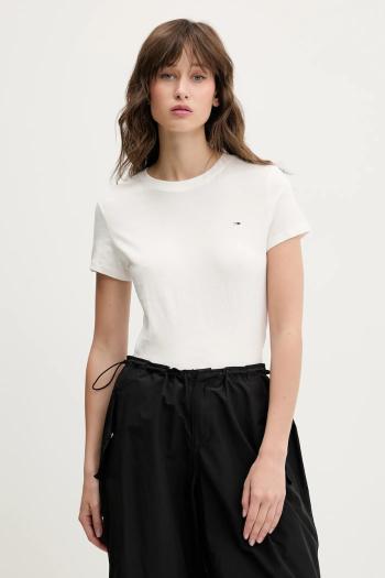 Bavlnené tričko Tommy Jeans 2-pak dámske, DW0DW21366