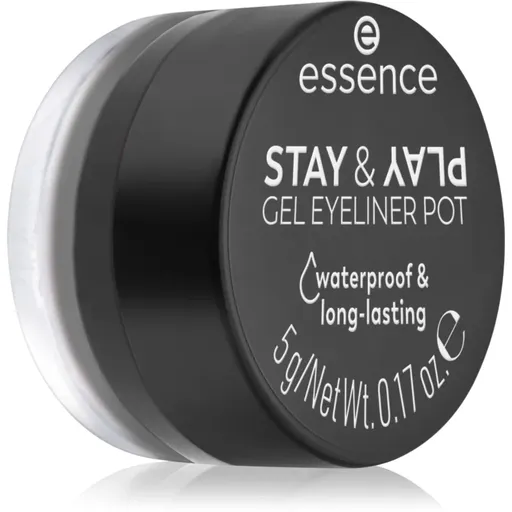 essence STAY & PLAY očné linky odtieň 01 Black 5 g