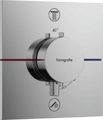 Sprchová a vaňová batéria Hansgrohe ShowerSelect Comfort E bez podomietkového telesa chróm 15572000
