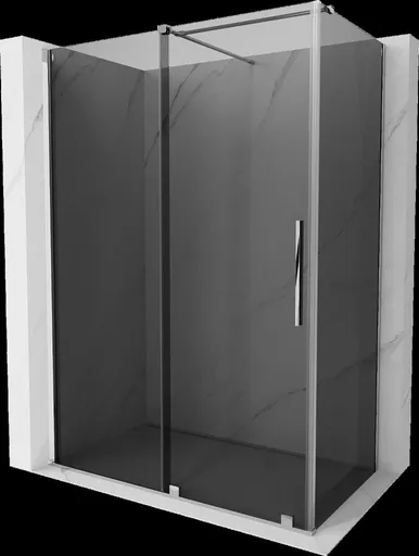 MEXEN/S - Velár sprchovací kút, posuvné dvere 150 x 90, grafit, chróm 871-150-090-41-01