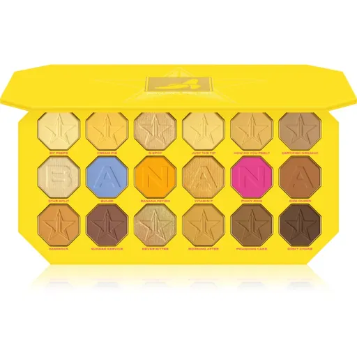 Jeffree Star Cosmetics Banana Fetish Artistry Palette paletka očných tieňov 18x1,5 g