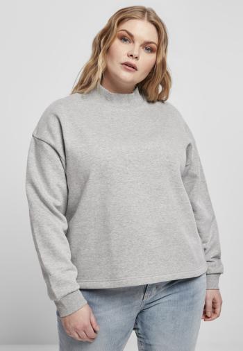 Urban Classics Ladies Oversized High Neck Crew grey - XXL