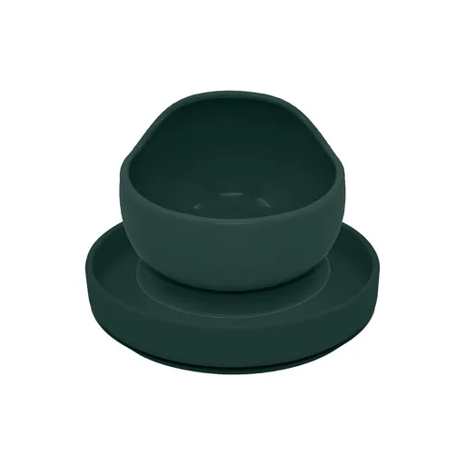 PETITE&MARS Set jedálenský silikónový Intense Ochre TAKE&MATCH 2 ks