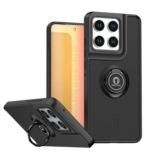 SHADOW Ochranný kryt s držiakom Motorola Edge 70 čierny