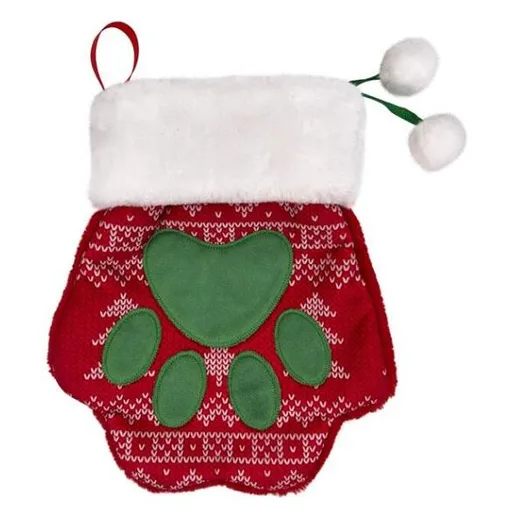 KONG Holiday Stocking Paw Vianočná hračka pre mačky a psy L