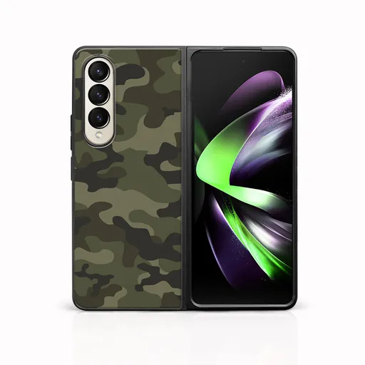 MY ART Ochranný kryt pre Samsung Galaxy Z Fold4 5G GREEN CAMO (235)