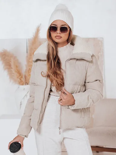 TRENDYGLAM dámska zimná bunda béžová Dstreet TY4358