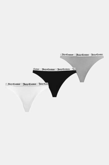 Nohavičky Juicy Couture DIDDY BRIEF 3PK 3-pak šedá farba, JCLBR224572