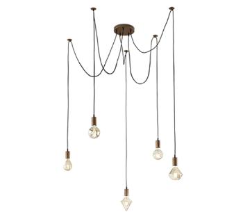 Závesné osvetlenie Trio Cord meď 310100562