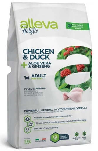 Alleva Holistic Adult Mini Chicken and Duck 2 kg