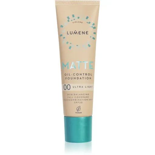 Lumene Matte Oil-Control zmatňujúci make-up SPF 20 odtieň 00 Ultra Light 30 ml