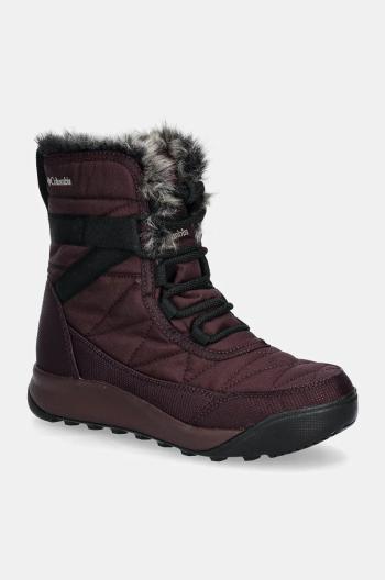 Snehule Columbia MINX SHORTY bordová farba, 2079181