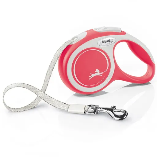 FLEXI New Comfort vodítko pre psov pásik červená 1 ks, Veľkosť vodítka: XS - 3 m