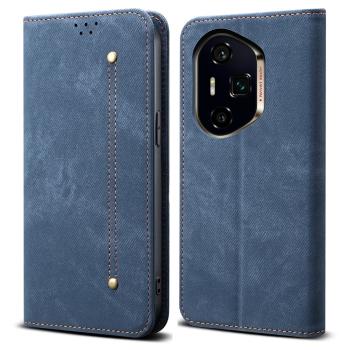 DENIM Peňaženkový kryt pre Honor 400 Pro 5G modrý