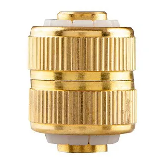 NEO TOOLS spojka na pevné spojenie hadíc materiál mosadz, 1/2", zlatá, 15-736