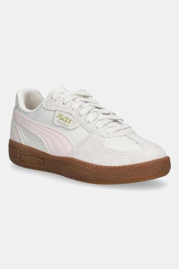 Detské kožené tenisky Puma Palermo Moda Jr béžová farba, 398855