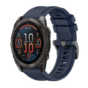 SILICONE Vymeniteľný remienok pre Garmin Fenix 8 47mm tmavomodrý