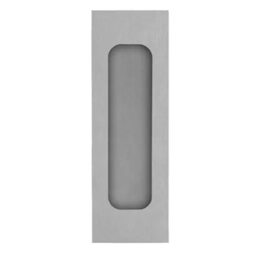 Zapustená mušle Naturel IN.16.228 brúsená štvorcová nehrdzavejúca oceľ