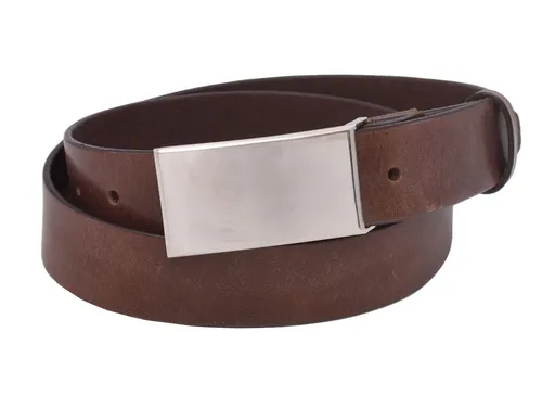 Pánsky kožený opasok 754-35-08 tmavohnedý pracka Dalimil