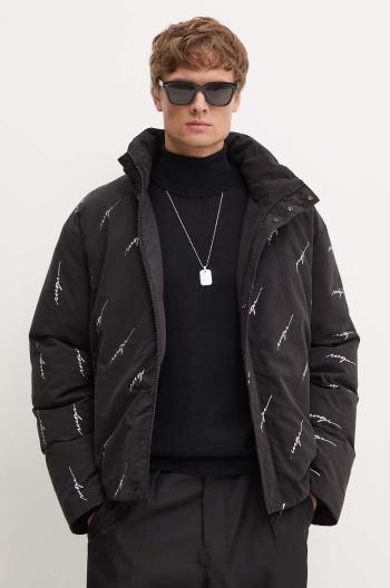 Páperová bunda MSGM pánska, čierna farba, zimná, 3740MH02.237703