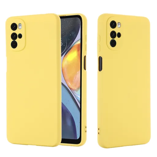 RUBBER Ochranný kryt Motorola Moto G22 žltý