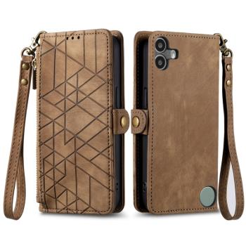 GEOM Peňaženkové puzdro pre CMF Phone 1 hnedé