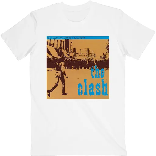 The Clash tričko Black Market Biela S