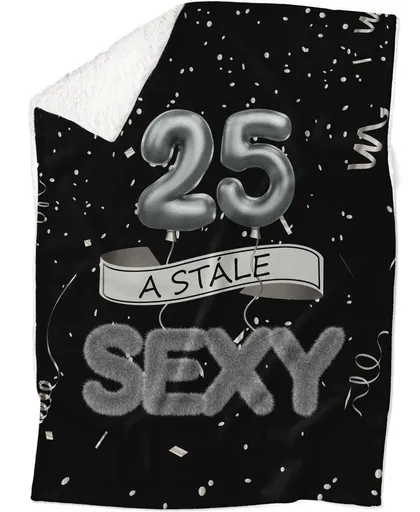 Deka Stále sexy – Čierna (vek: 25, Podšitie baránkom: ÁNO)