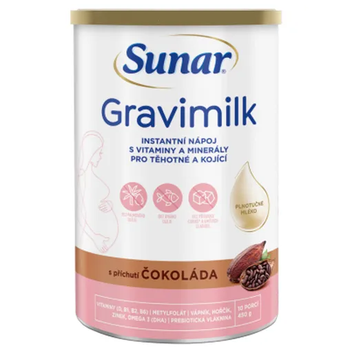 SUNAR Gravimilk s príchuťou čokolády 450 g