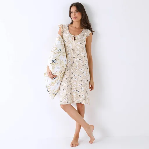 Nočná košeľa Anna s potlačou kvetín