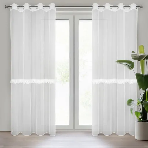 ArtFir Záclona SYLVI K | biela 140 x 260 cm